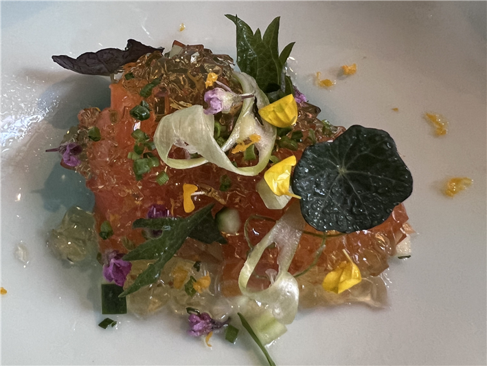 smoked trout with roe